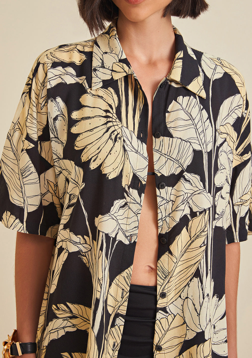 Camisa Mangas Cortas Estampada