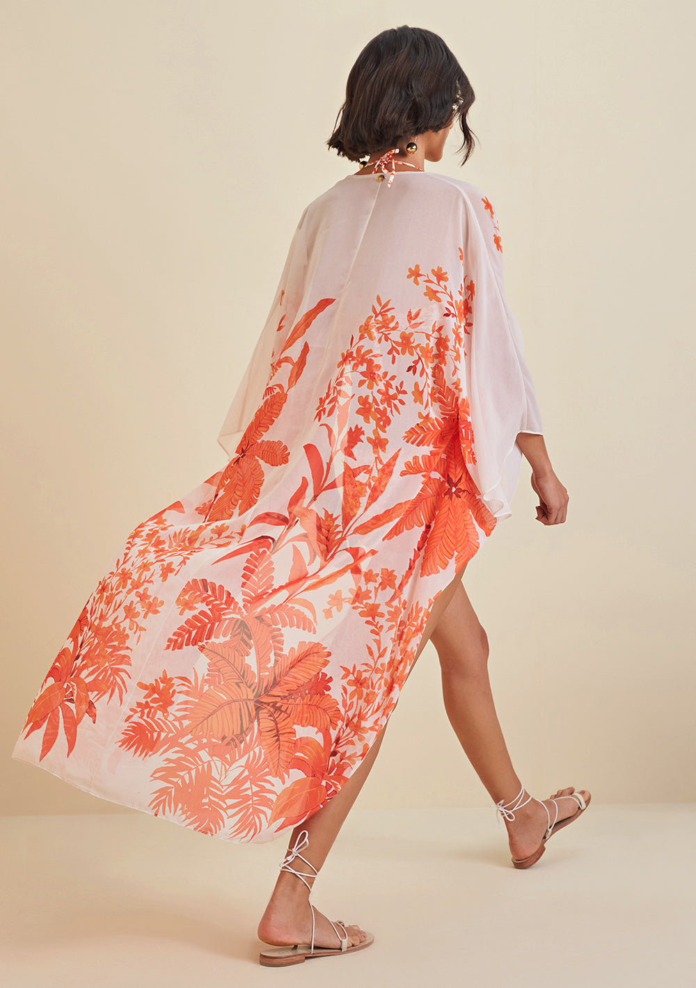 Kaftan Largo Con Amarre Frontal