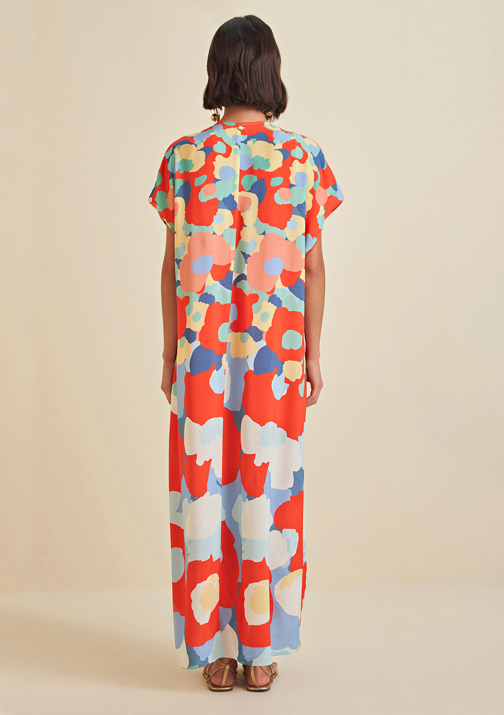 Kaftan Largo Con Amarre Frontal