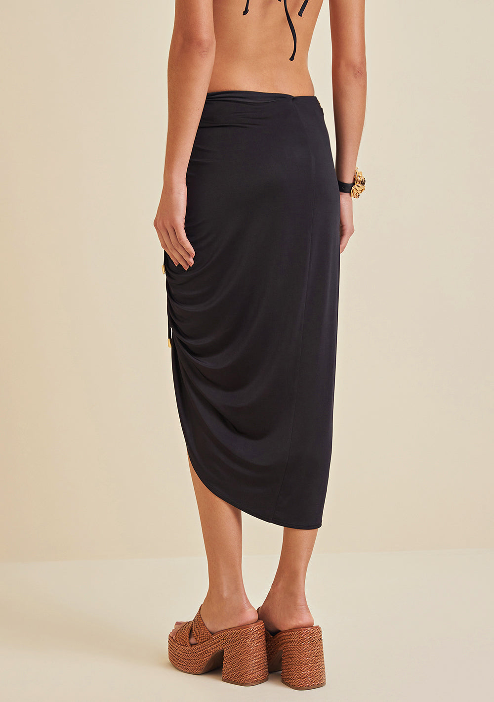 Pollera Midi Justa Con Detalles