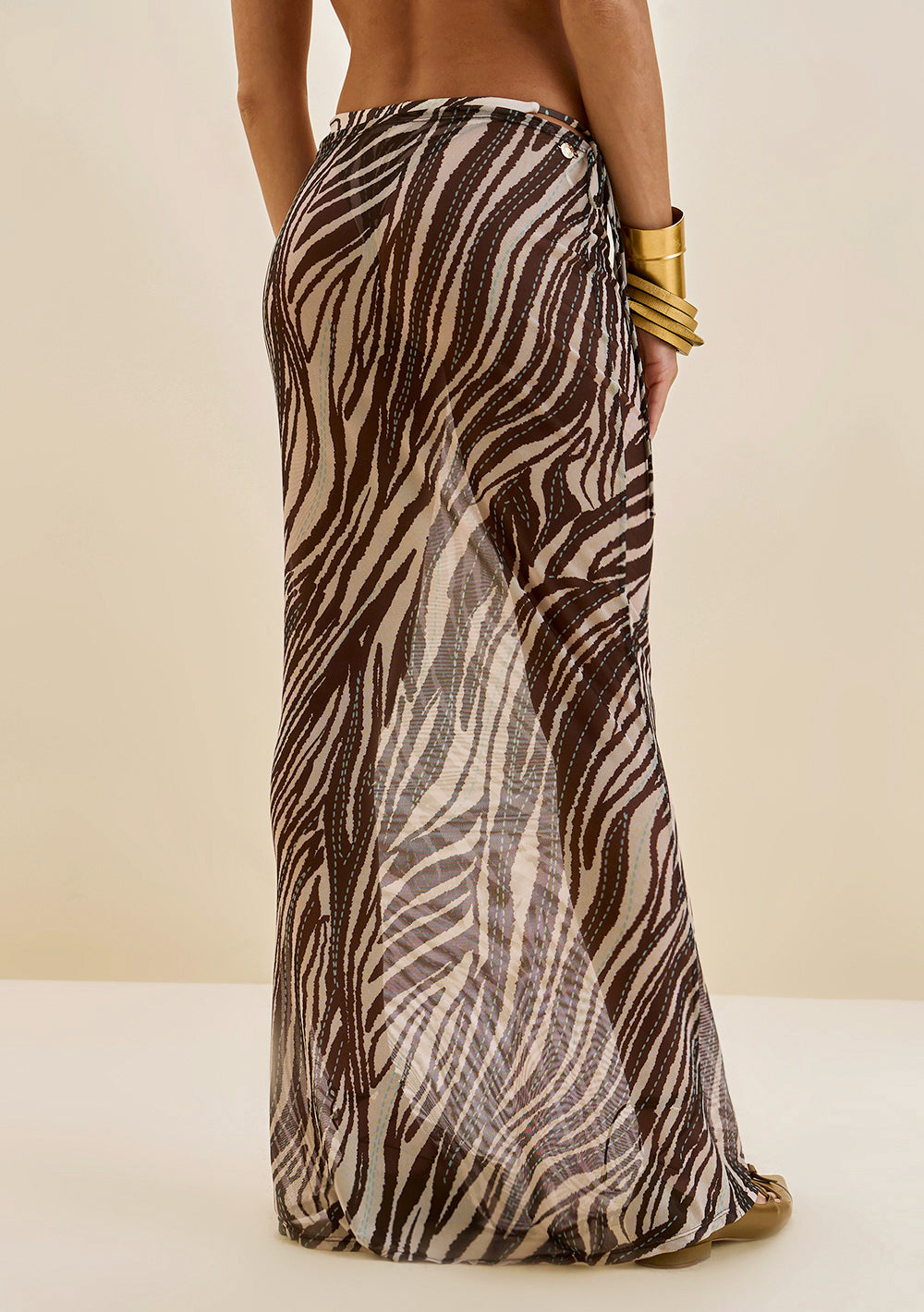 Pollera Evase Tiro Bajo Larga