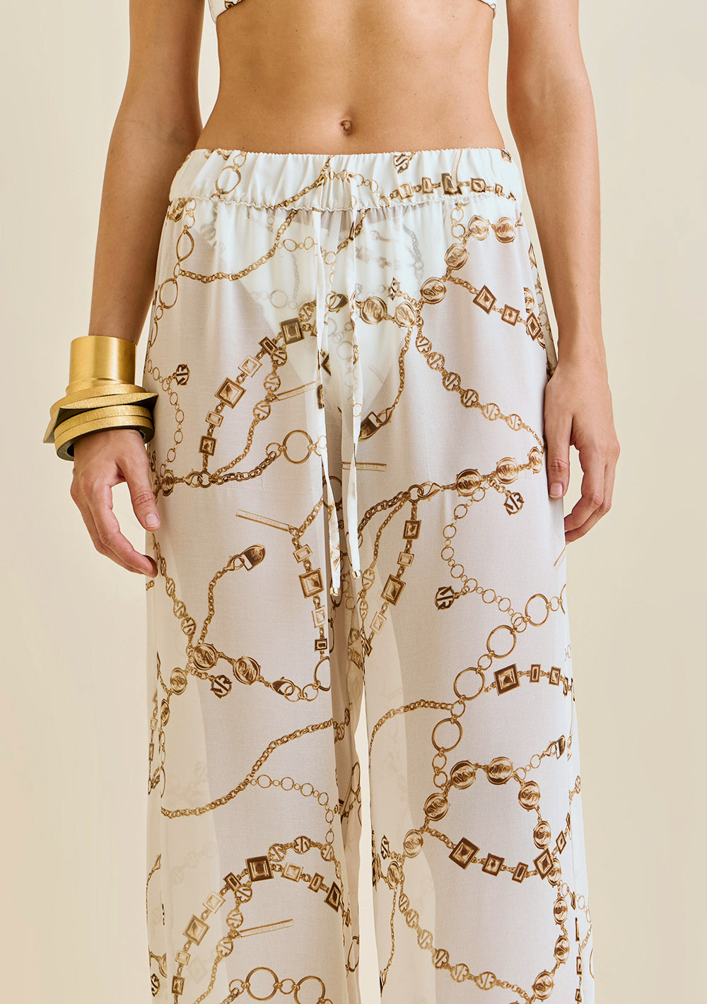 Pantalón Wide Tiro Medio