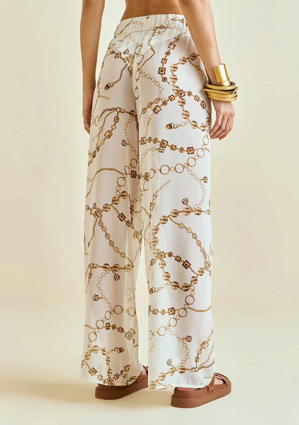 Pantalón Wide Tiro Medio