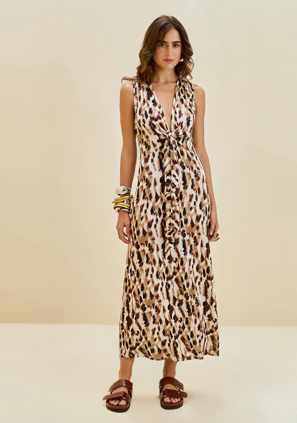 Vestido Ajustado Escote en V