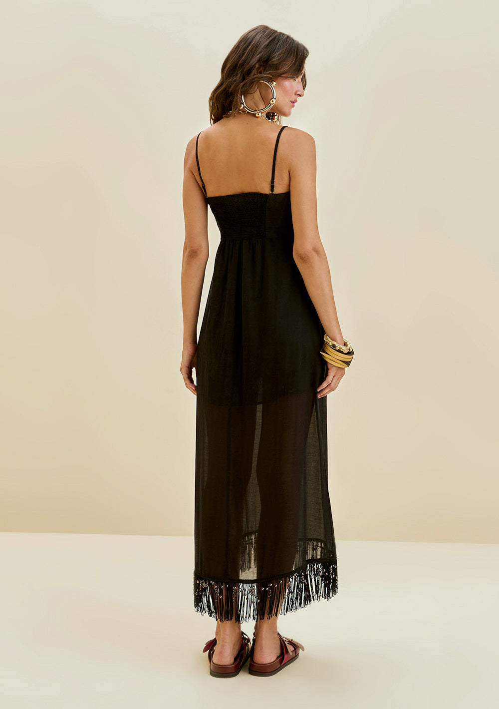 Vestido Suelto Sin Mangas Midi