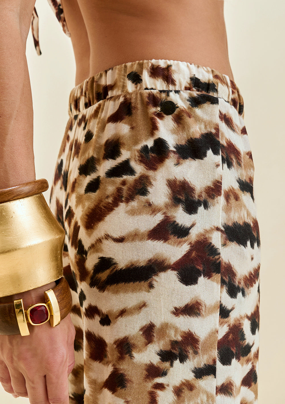 Pantalón Recto Tiro Medio