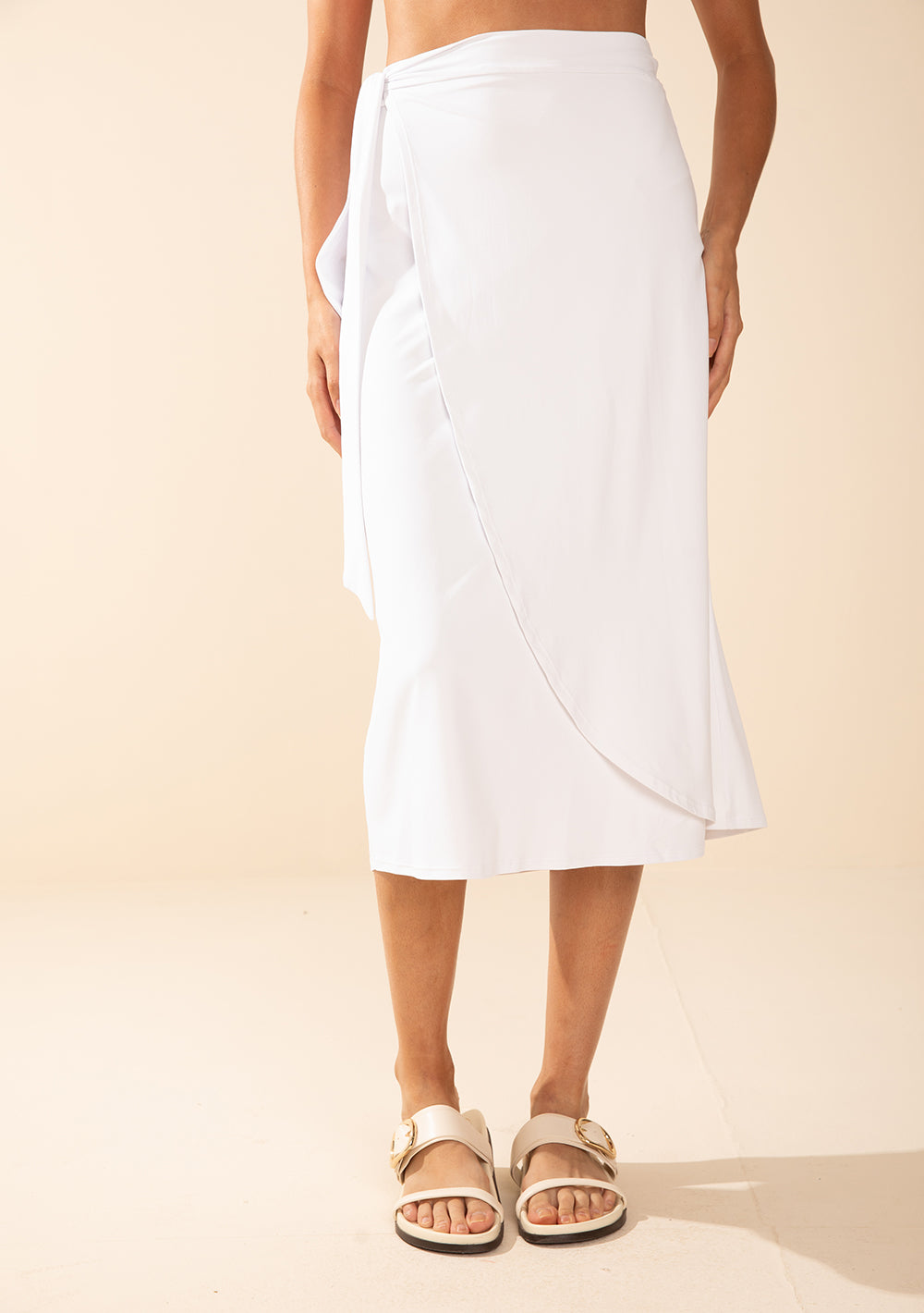 Pollera Evasé Tiro Medio Midi