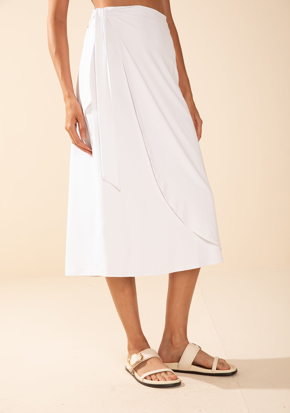 Pollera Evasé Tiro Medio Midi