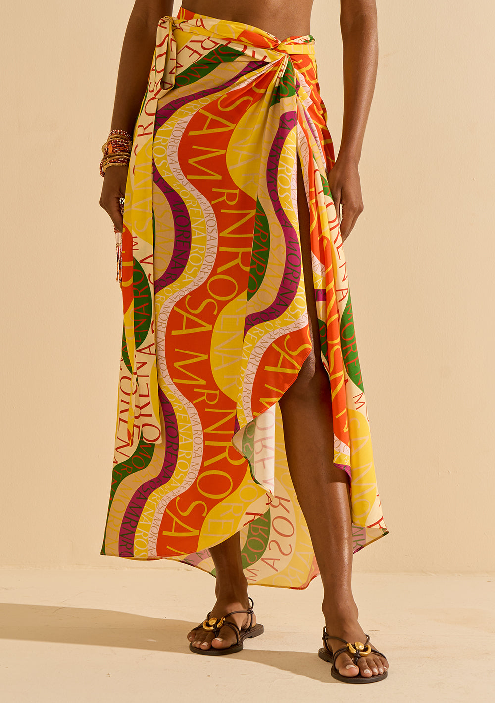 Pollera Evasé Tiro Alto Midi