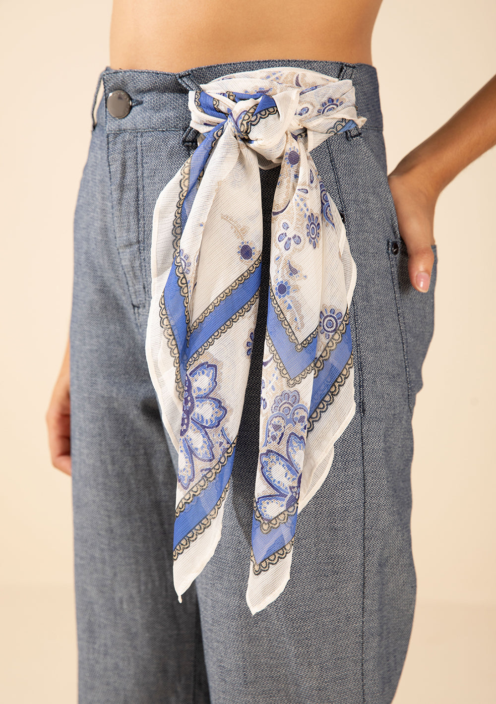 Jeans Flare Tiro Alto