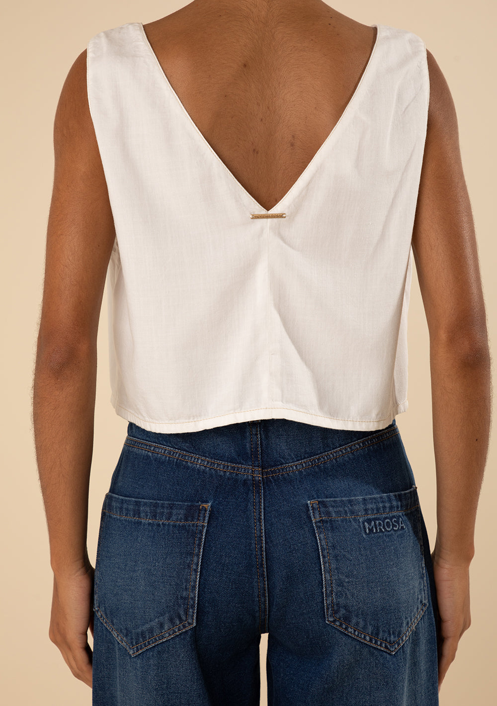 Top Escote En V Con tirantes