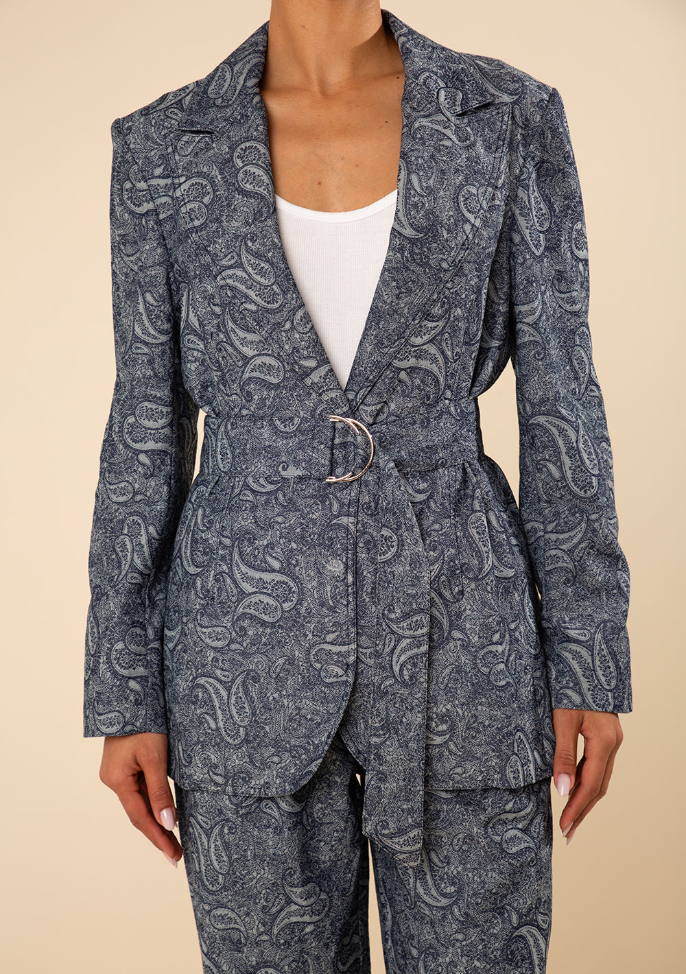Blazer Suelto Mangas Largas