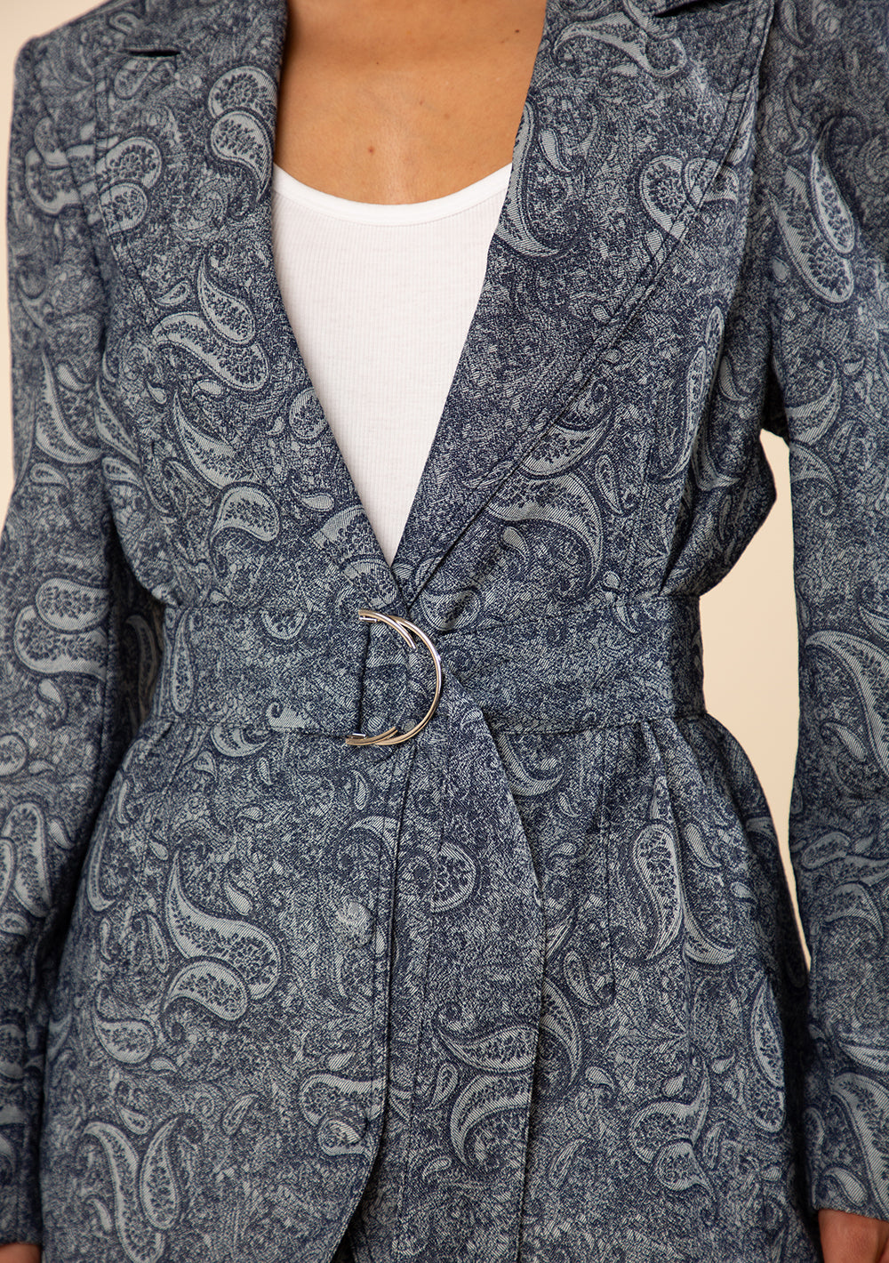 Blazer Suelto Mangas Largas