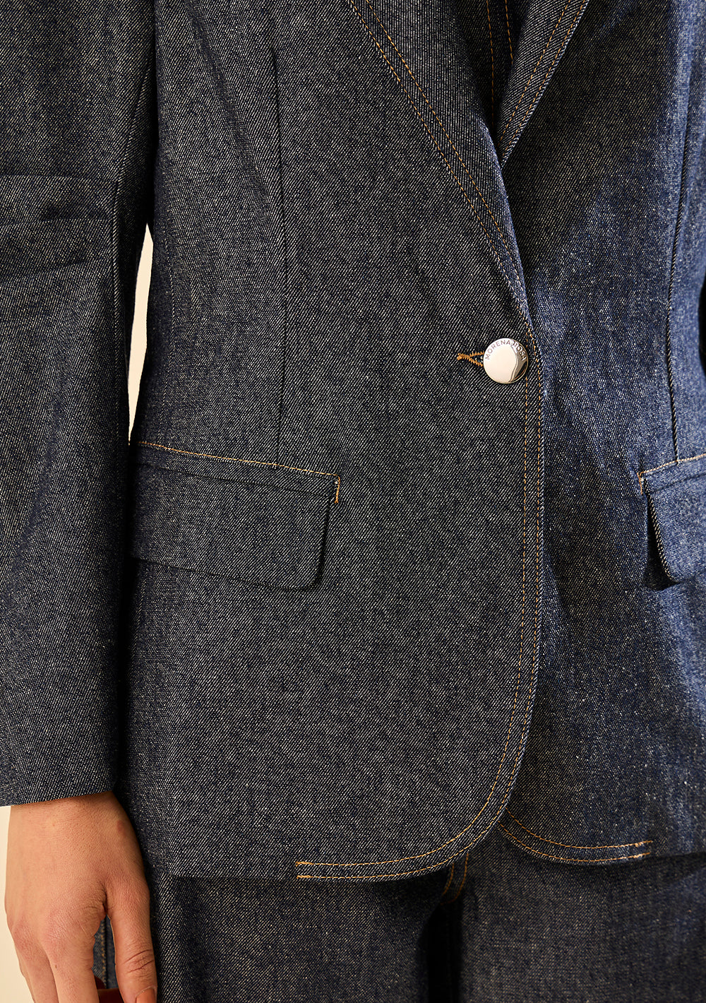 Blazer Largo Suelto Mangas Largas