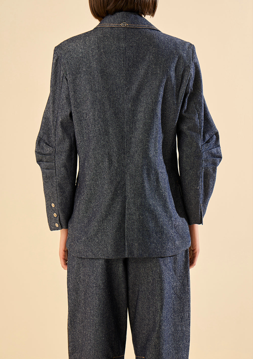 Blazer Largo Suelto Mangas Largas
