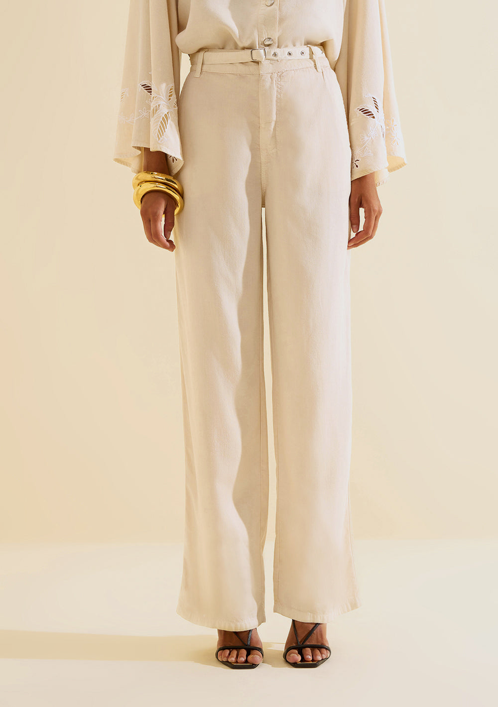 Pantalón Wide Leg Tiro Alto