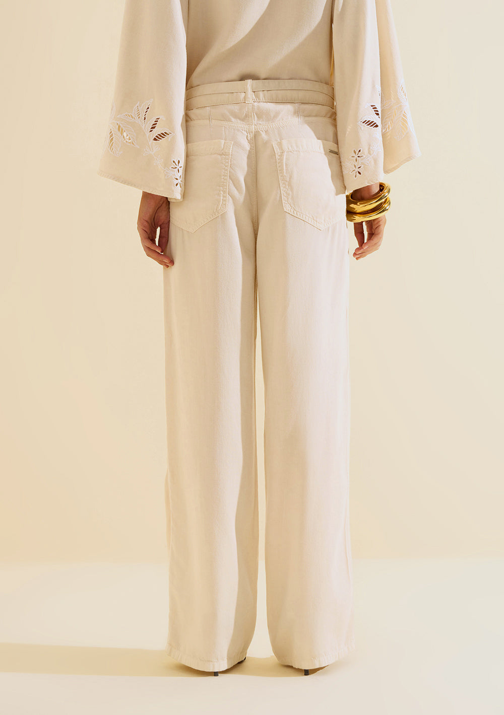 Pantalón Wide Leg Tiro Alto