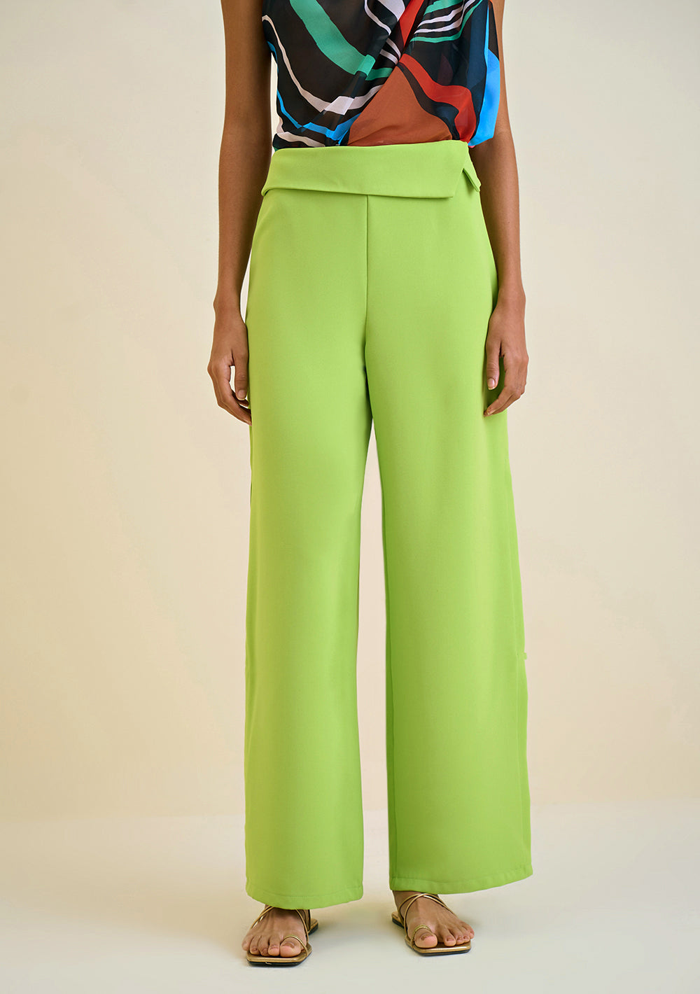 Pantalón Wide Tiro Alto