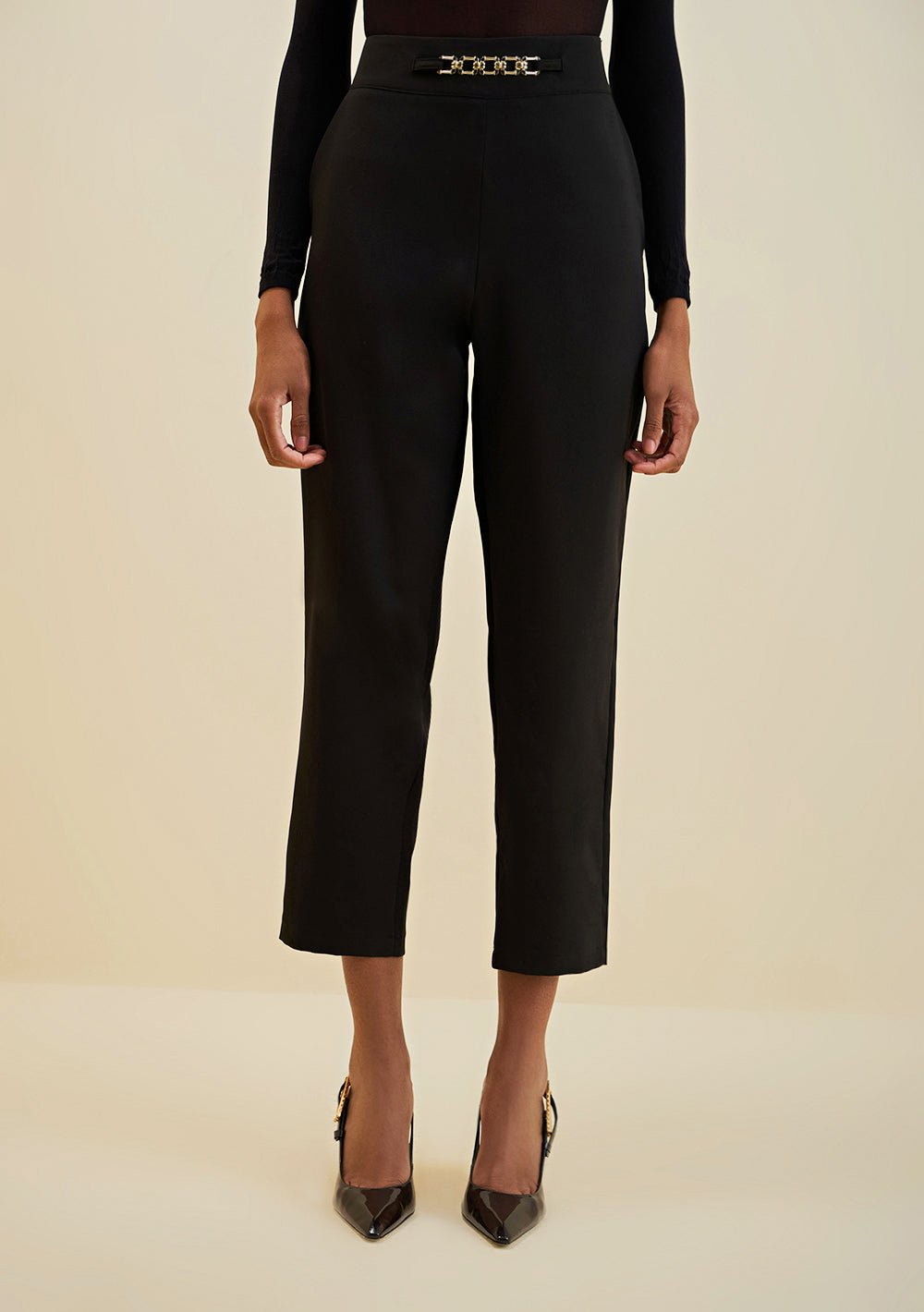 Pantalón Carrot Fit Tiro Alto