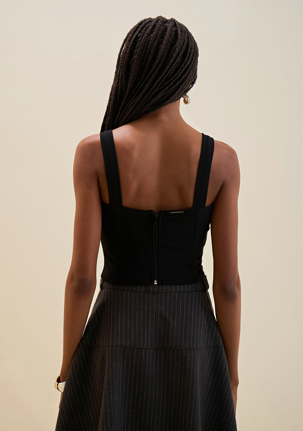 Camisilla Ajustada Escote Cuadrado Cropped