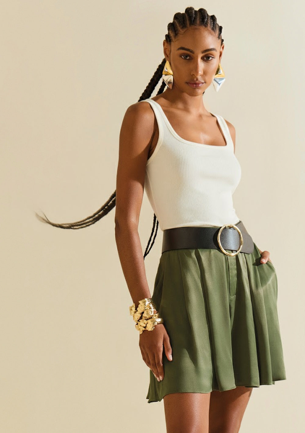 Camisilla Ajustada Escote Cuadrado