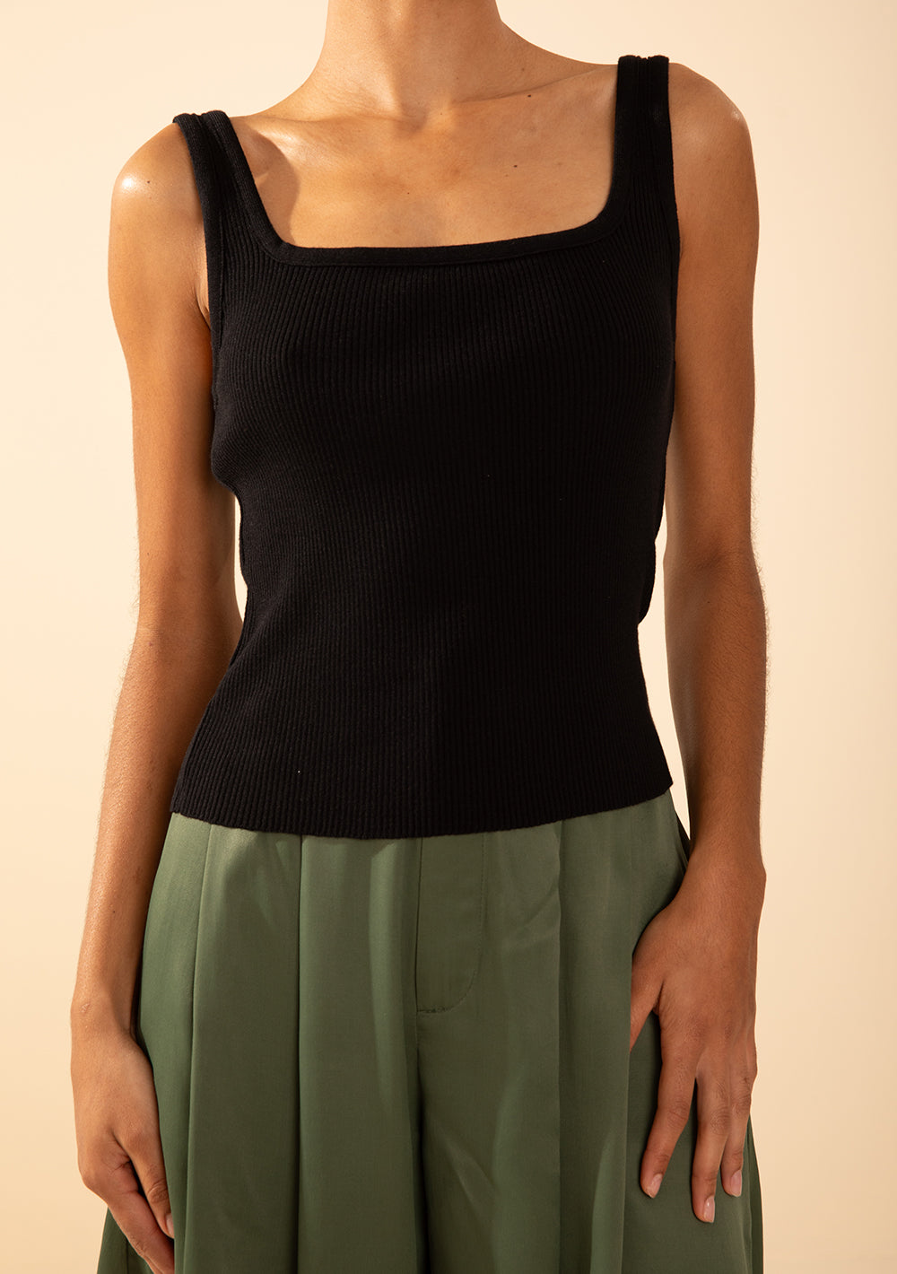 Camisilla Ajustada Escote Cuadrado