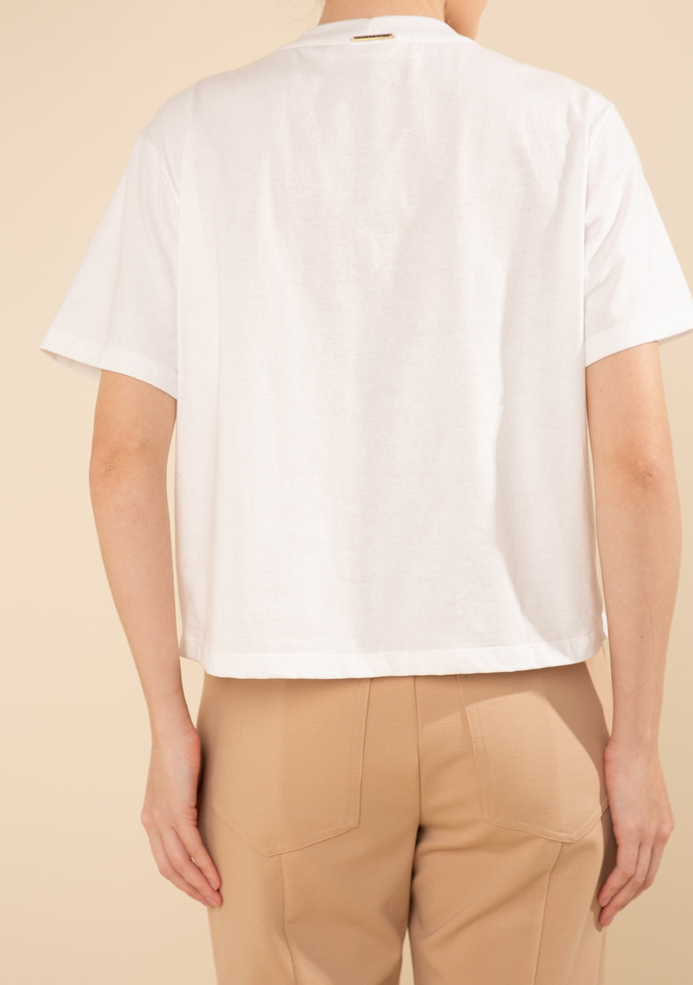 Camiseta Suelta Escote Redondo Mangas Cortas
