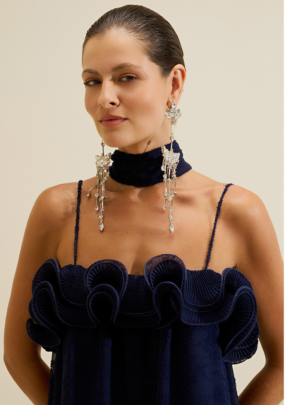 Vestido Largo Suelto Escote Recto Con Tirantes