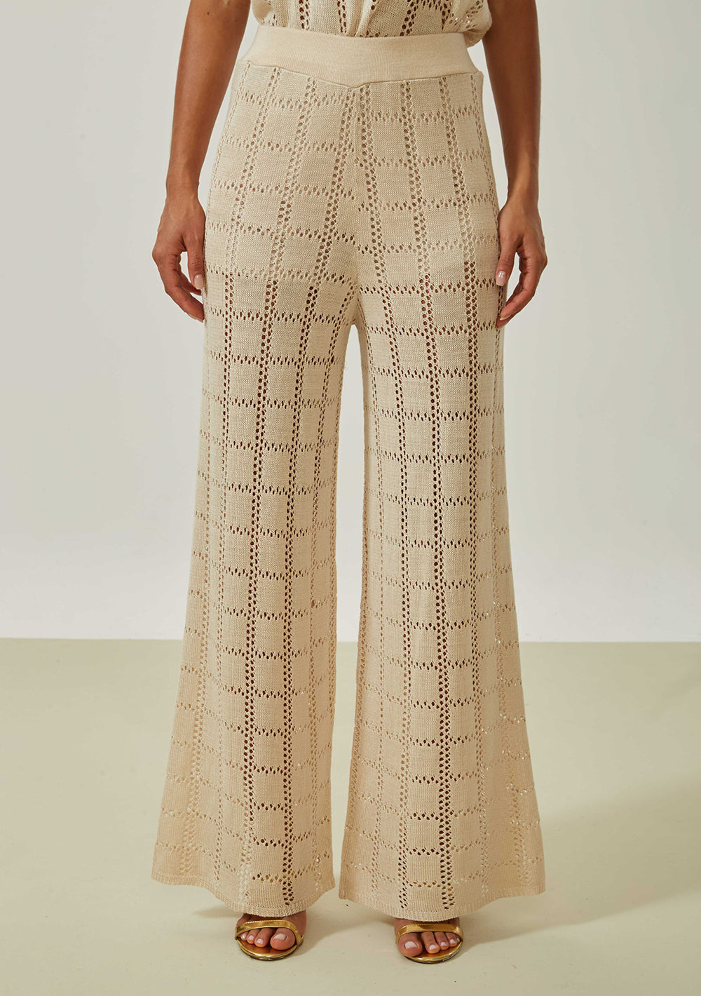 Pantalón Recto Tiro Alto