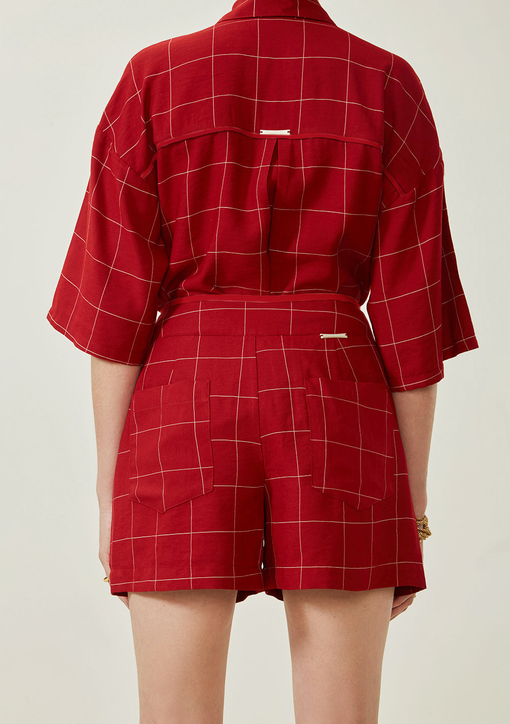 Shorts Rectos Tiro Alto
