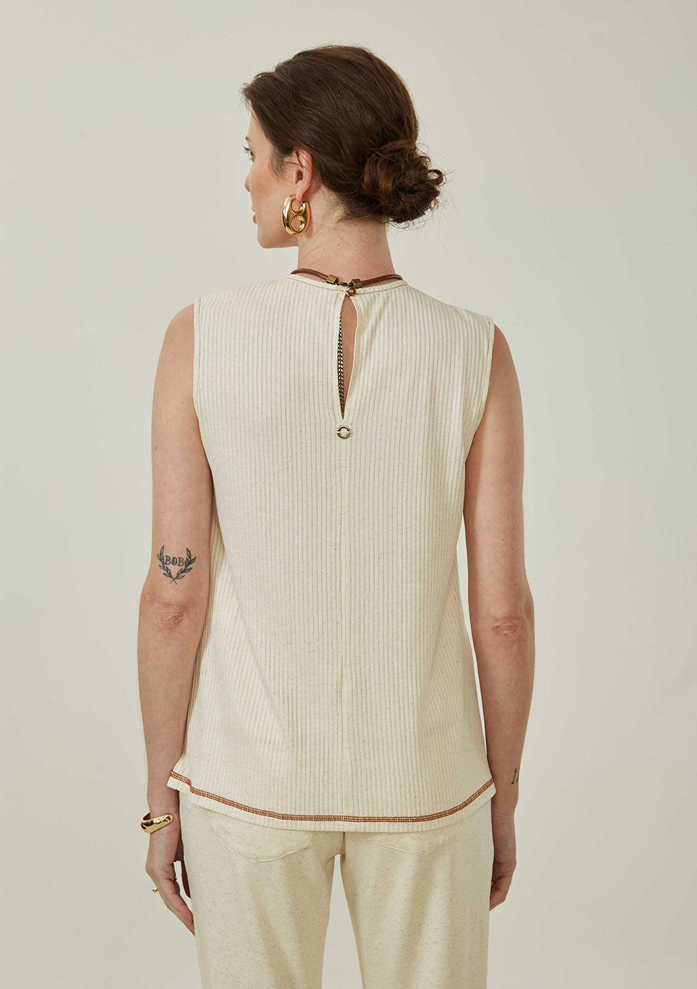 Camisilla Al Cuerpo Escote Redondo Larga