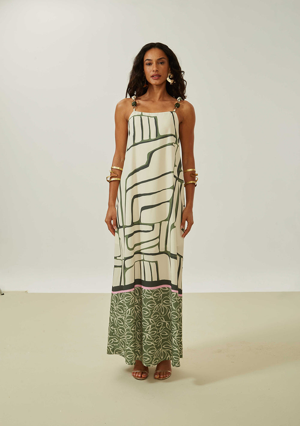 Vestido Suelto Con Tirante Largo