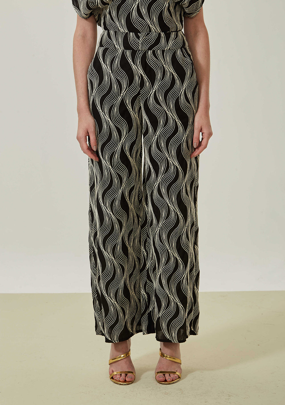 Pantalón Pantalona Tiro Alto