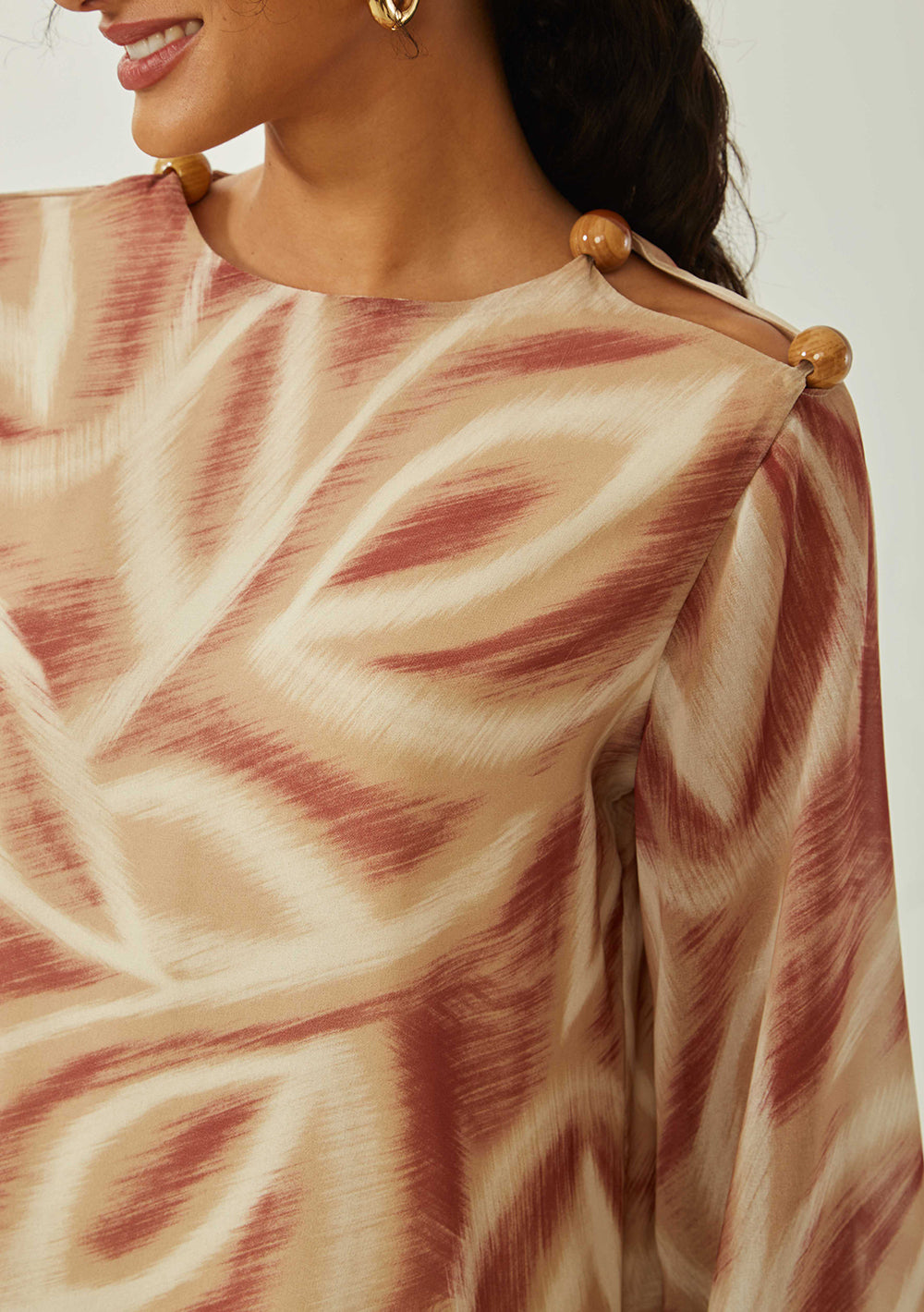 Blusa Suelta Mangas Largas