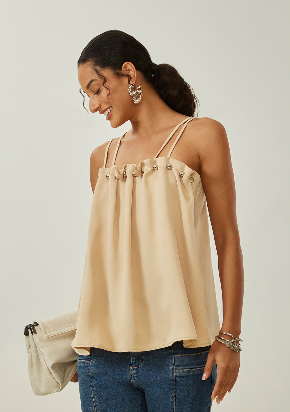 Blusa Suelta Sin Mangas