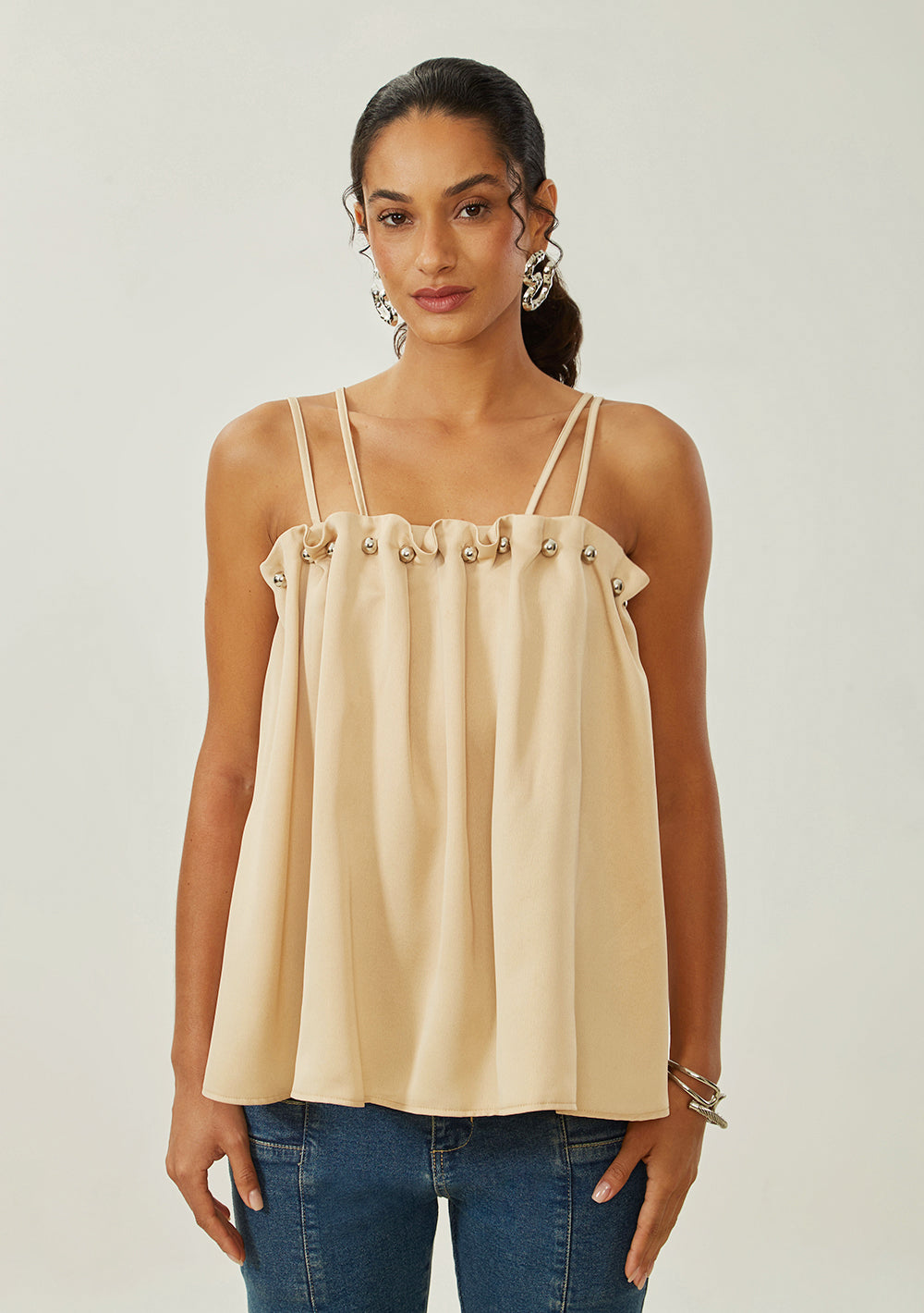 Blusa Suelta Sin Mangas