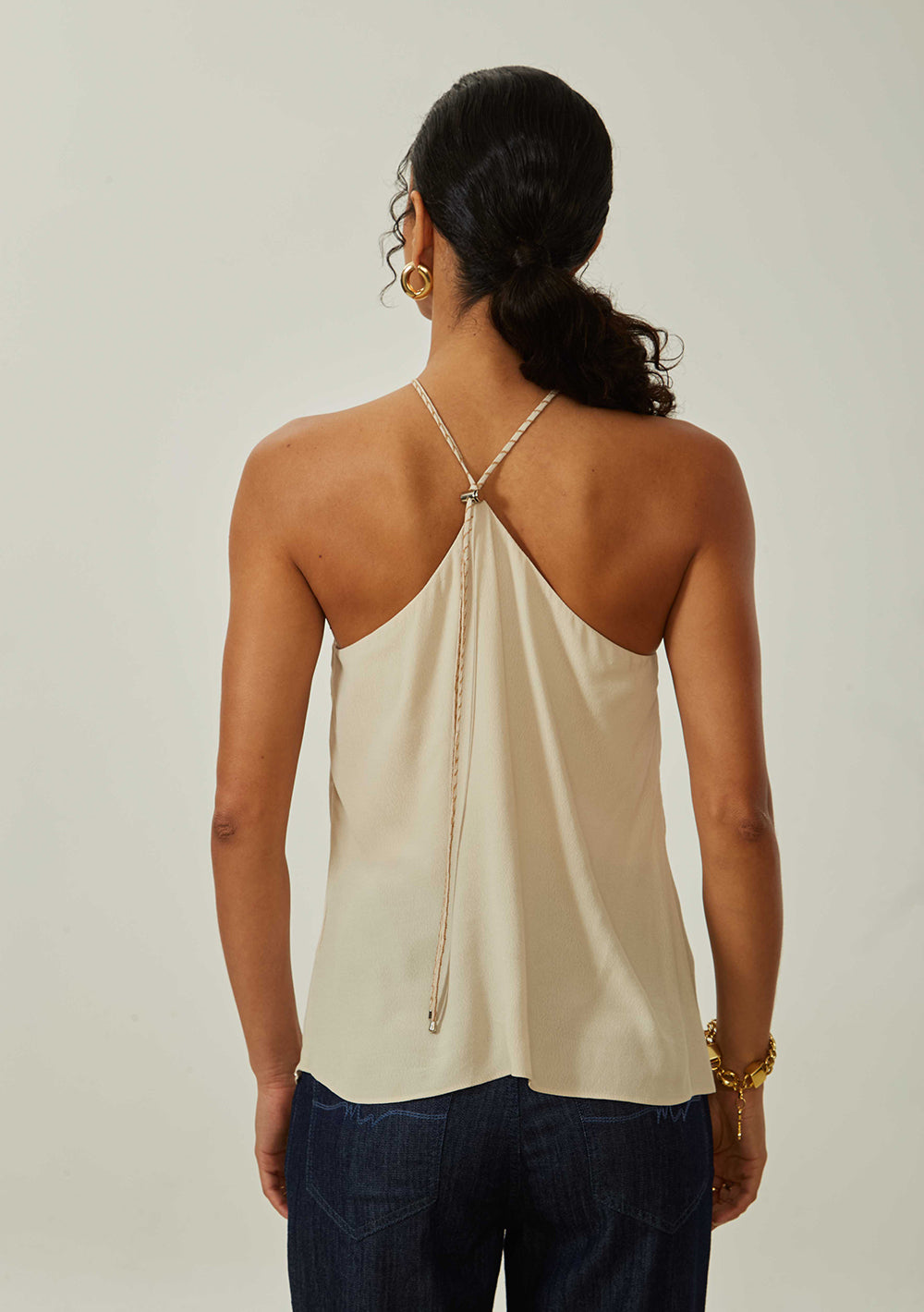 Camisilla Suelta Escote en la Espalda