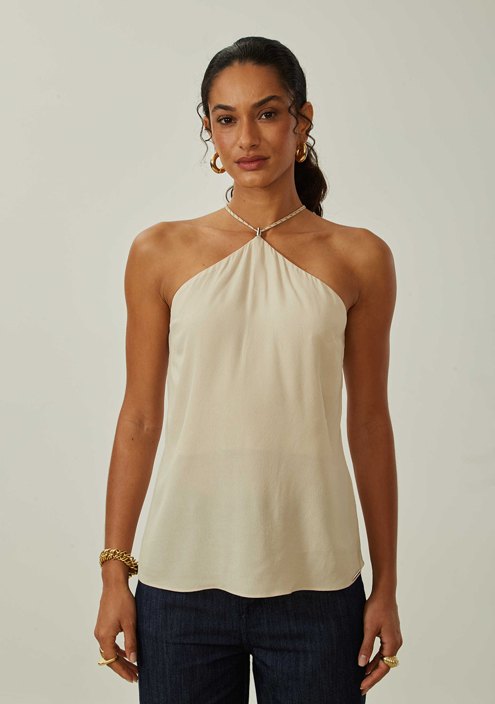 Camisilla Suelta Escote en la Espalda