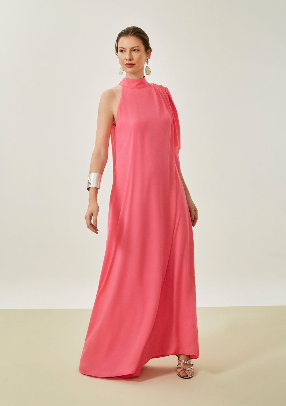 Vestido Suelto De Un Hombro