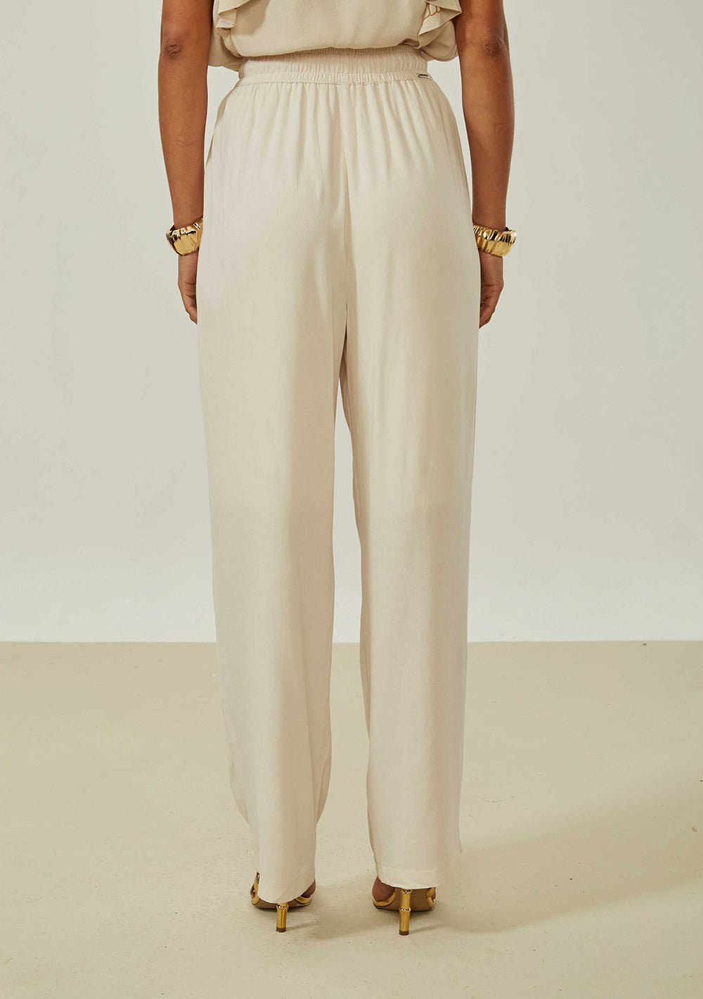 Pantalón Recto Tiro Alto