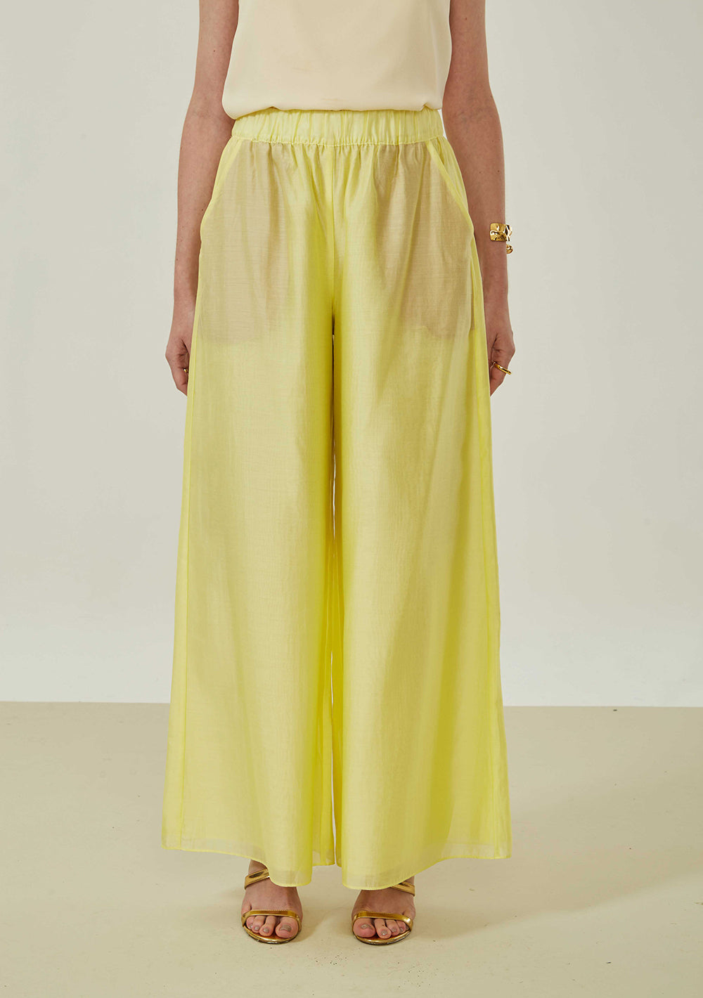 Pantalón Pantalona Tiro Alto