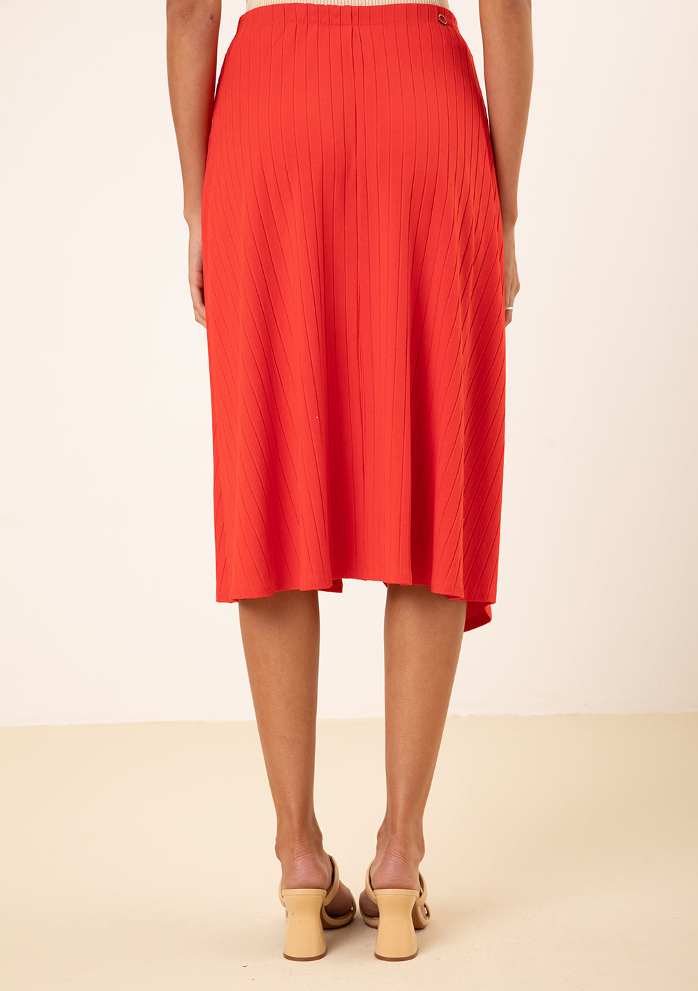 Pollera Evasé Tiro Alto Midi