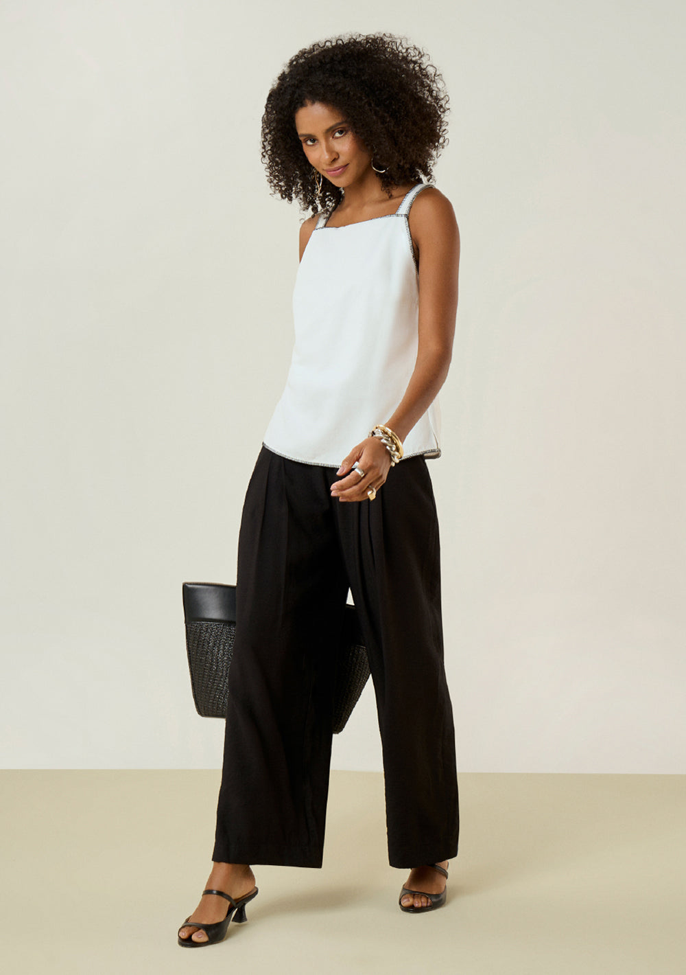 Camisilla Suelta Escote Cuadrado