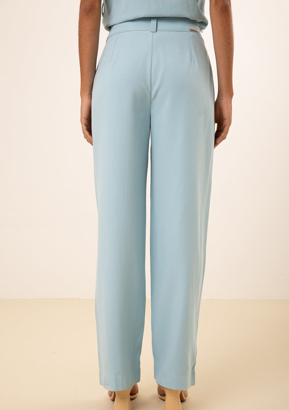 Pantalón Recto Tiro Alto