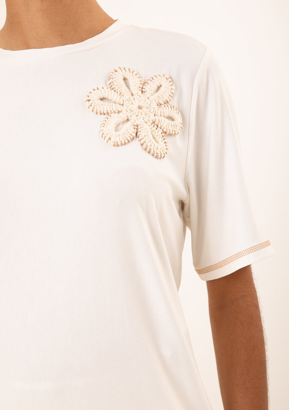 T-Shirt Suelta Escote Redondo Mangas Cortas
