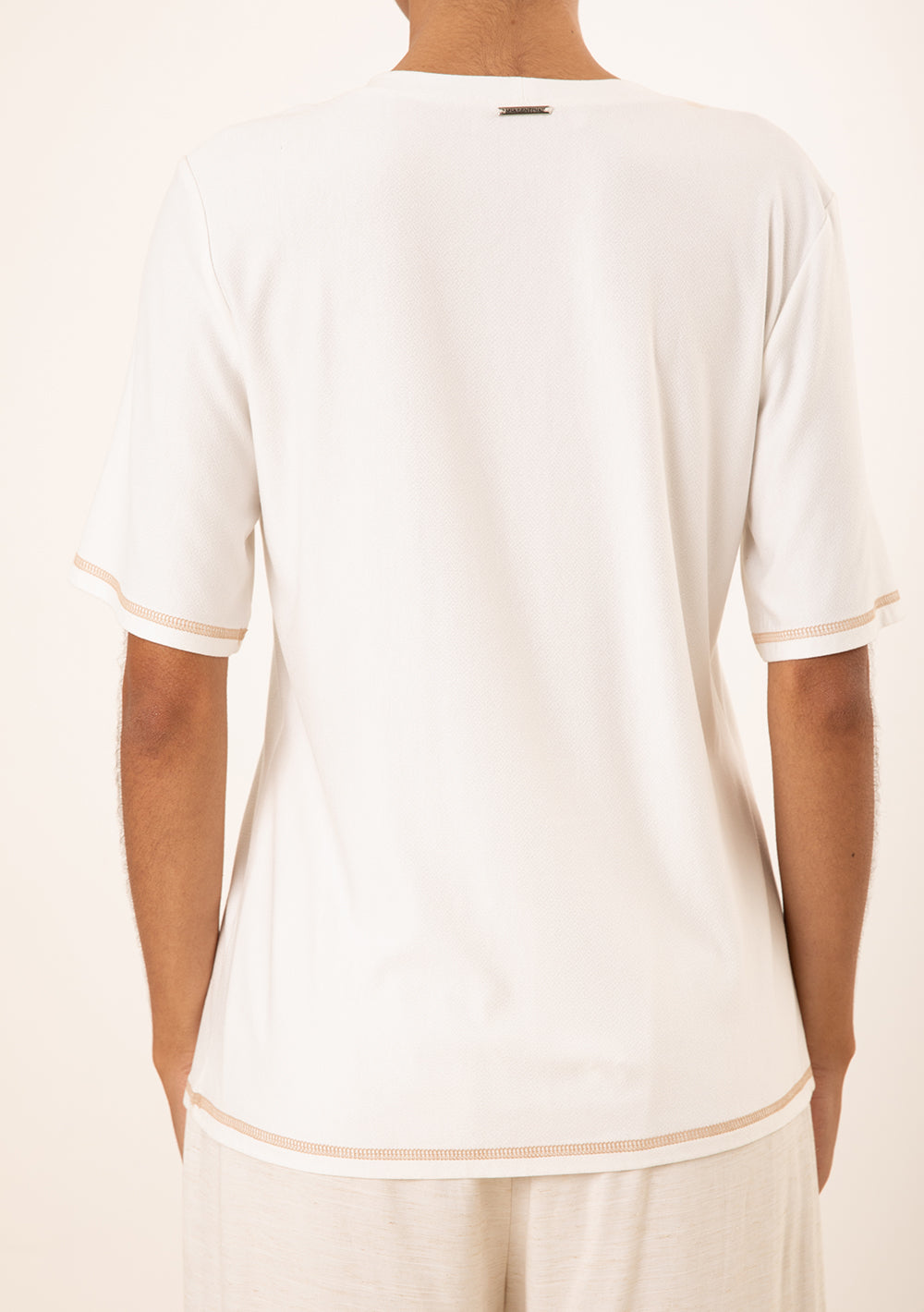 T-Shirt Suelta Escote Redondo Mangas Cortas