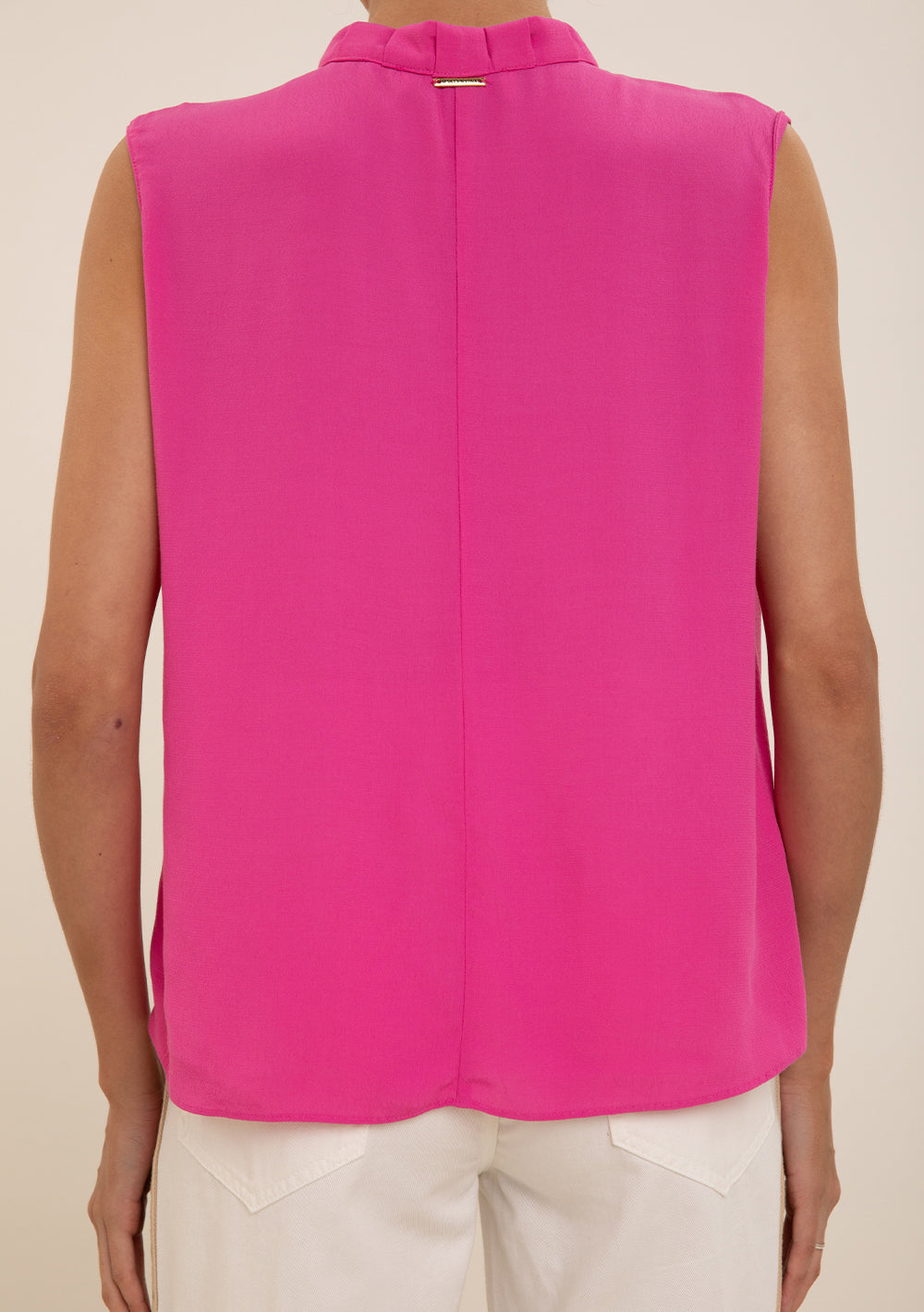 Blusa Suelta Escote En V Sin Tirantes