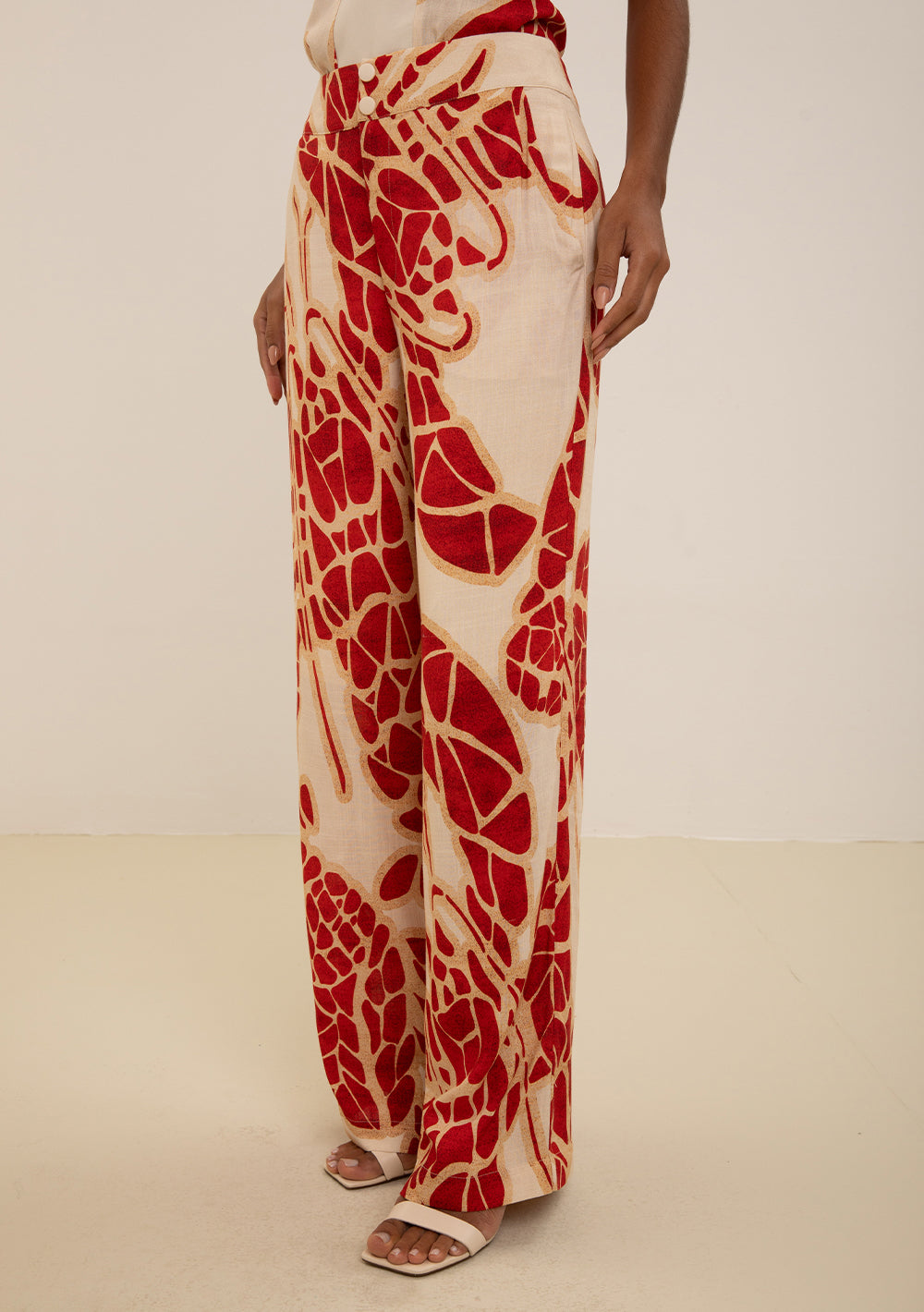 Pantalón Recto Tiro Alto