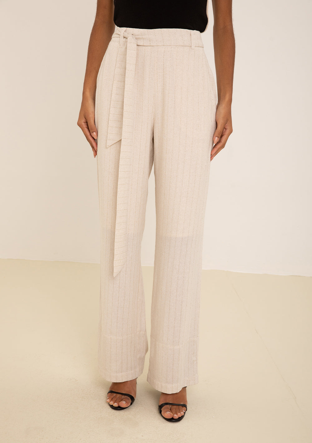 Pantalón Recto Tiro Alto