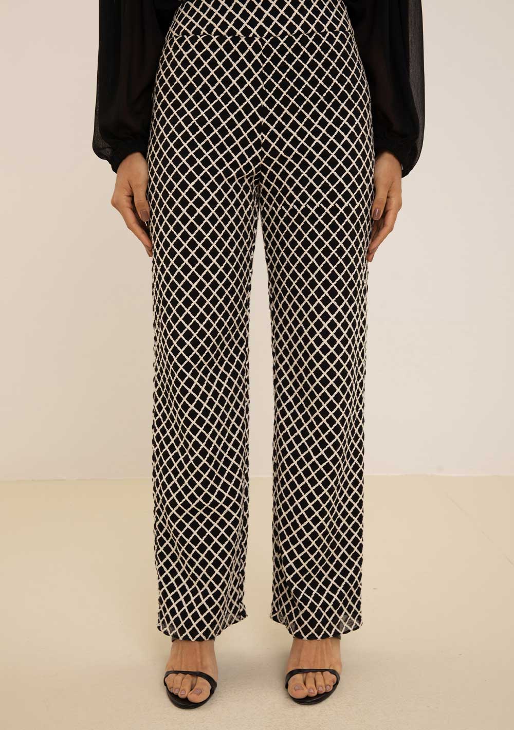 Pantalón Recto Tiro Alto